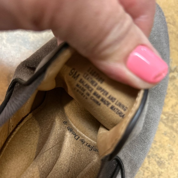 Soft Velina Grey Modern Suede Loafers - Picture 9 of 10